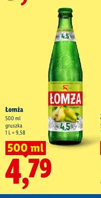 Piwo Łomża Gruszka promocja w Lidl