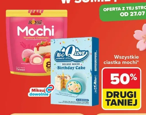 Ciastka mochi Royal Family Strawberry Cheesecake promocja w Carrefour