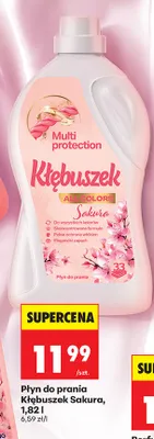 Płyn do prania Kłębuszek Sakura promocja w Biedronka