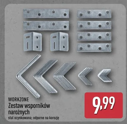 Zestaw wspomników narożnych stal ocynkowana; odporne na korozję promocja w Aldi