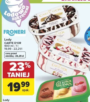 Lody Carte d'Or promocja w Carrefour Market
