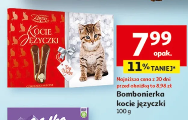 Bombonierka kocie języczki promocja w Auchan