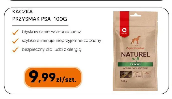 Kaczka przysmak dla psa Maced Naturel Soft promocja w HIPPER.pl