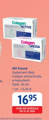 Suplement diety Colagen Uroda w kapsułkach INV Poland promocja w Drogerie DM
