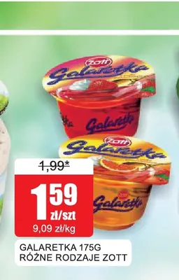 Galaretka Zott o smaku pomarańczowym promocja w Bingo