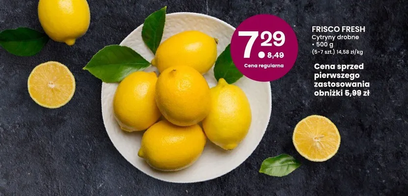 Cytryny drobne promocja w Frisco