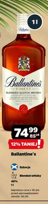 Blended whisky Ballantine's promocja w Netto