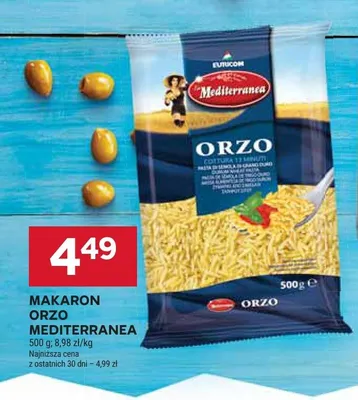 Makaron Orzo Mediterranea promocja w Stokrotka