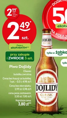 Piwo promocja w Żabka
