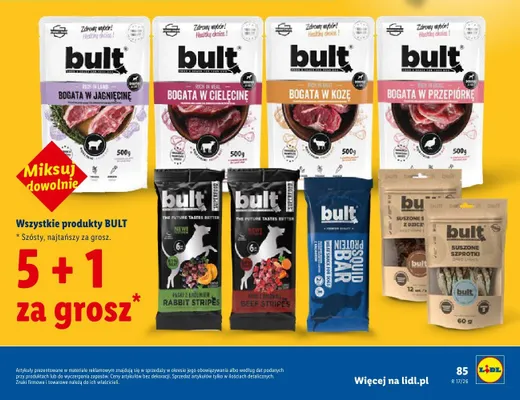 Wszystkie produkty dla psów 5+1 GRATIS promocja w Lidl