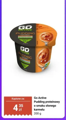 Pudding proteinowy o smaku słonego karmelu Go Active promocja w Biedronka