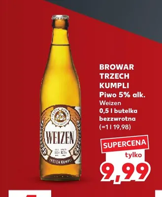 Piwo Weizen Browar Trzech Kumpli promocja w Kaufland