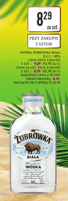 Wódka Żubrówka Biała promocja w Dino