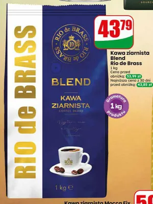 Kawa ziarnista Rio de Brass Blend promocja w Dino