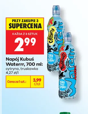 Napój Kubuś Waterrr cytryna promocja w Biedronka