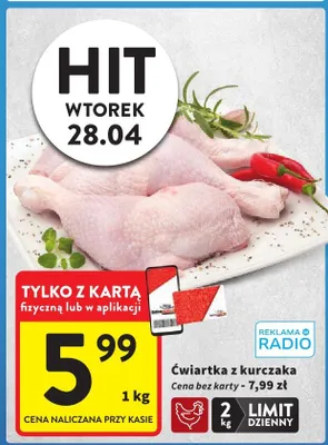 Ćwiartka z kurczaka promocja w Intermarche