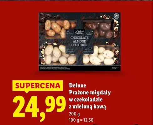 Migdały prażone w czekoladzie z mieloną kawą 200 g promocja w Lidl
