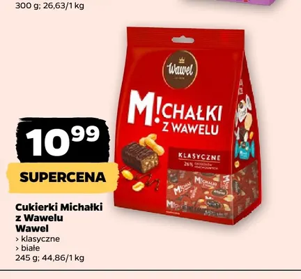 Cukierki Michałki z Wawelu białe Wawel promocja w Netto