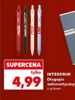 Długopis automatyczny z gripem Interdruk Coca-Cola promocja w Kaufland