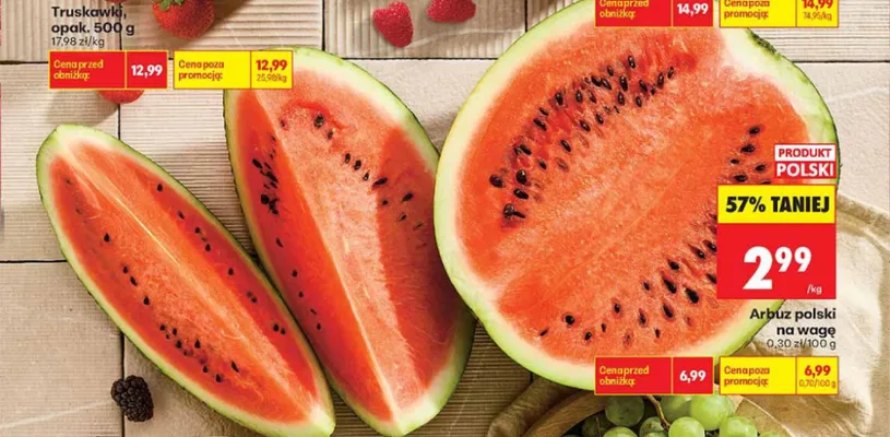 Arbuz polski promocja w Biedronka