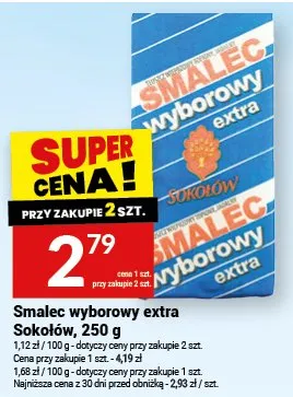 Smalec wyborowy extra Sokołów promocja w Twój Market