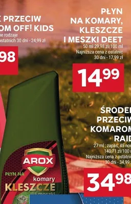 Płyn na komary, kleszcze i meszki Deet promocja w Stokrotka