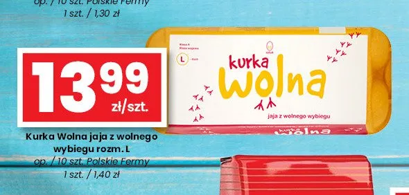 Jaja z wolnego wybiegu Kurka Wolna rozm. L promocja w emma MARKET