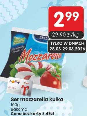 Ser mozzarella kulka promocja w Market Point