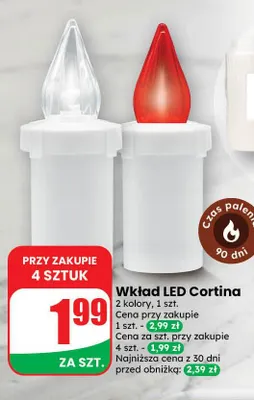 Wkład LED Cortina promocja w Dino