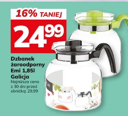 Dzbanek żaroodporny Emi 1,85l Galicja promocja w Hitpol