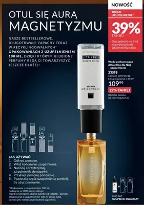 Woda perfumowana Avon Attraction dla Niej - uzupełnienie promocja w AVON