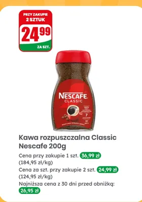 Kawa rozpuszczalna Classic promocja w Dino