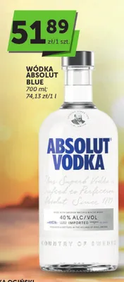 Wódka Absolut Blue promocja w Euro Sklep