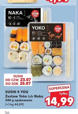 Sushi Zestaw Naka Sushi 4 You promocja w Kaufland