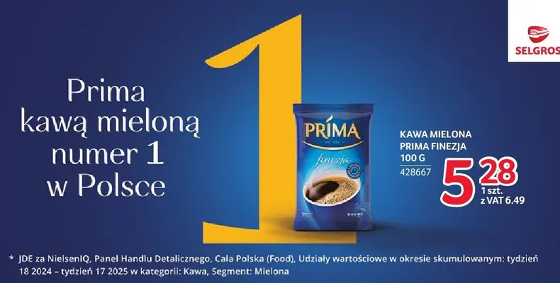 Kawa mielona Prima Finezja promocja w Selgros