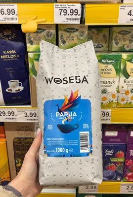 Kawa palona ziarnista Papua New Guinea 100% arabica promocja w Dino