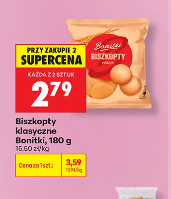 Biszkopty klasyczne Bonitki promocja w Biedronka