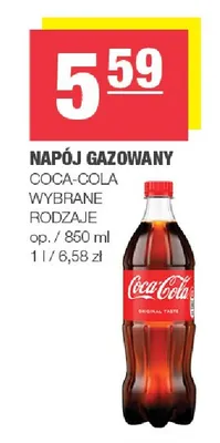Napój gazowany Coca-Cola promocja w SPAR