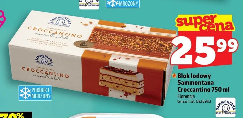 Blok lodowy Sammontana Croccantino promocja w TOPAZ