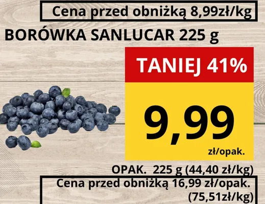 Borówka promocja w Supeco