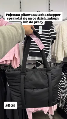 Pikowana torba shopper Bekkin promocja w Pepco