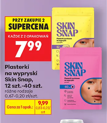 Plasterki na wypryski Skin Snap promocja w Biedronka