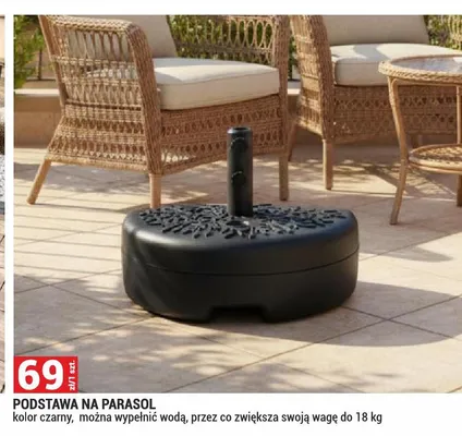 Podstawa na parasol promocja w Merkury Market