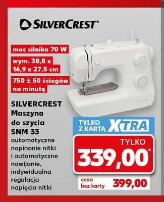 Maszyna do szycia Silvercrest Snm 33 promocja w Kaufland