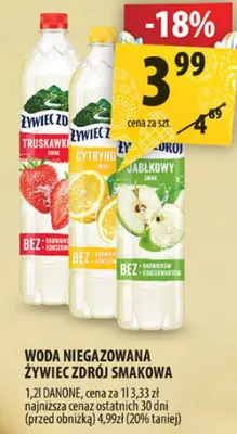 Woda niegazowana Źywiec Zdrój smakowa promocja w Arhelan