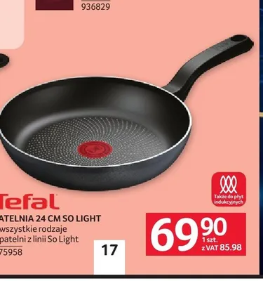 Patelnia 24cm Tefal So Light promocja w Selgros