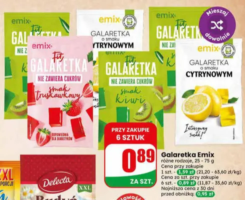 Galaretka Emix promocja w Dino
