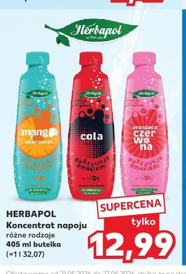 Koncentrat napoju HERBAPOL promocja w Kaufland