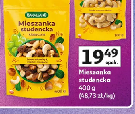 Mieszanka studencka Bakalland promocja w Auchan