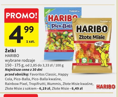 Żelki Haribo Złote Misie promocja w Intermarche